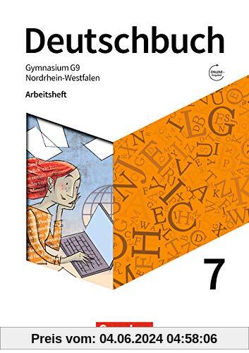 Deutschbuch Gymnasium - Nordrhein-Westfalen - Neue Ausgabe: 7. Schuljahr - Arbeitsheft mit Lösungen